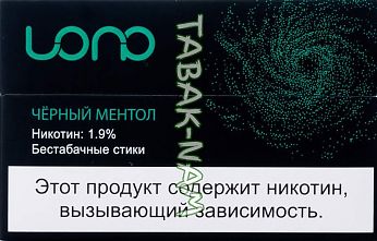 Стики LONO черный ментол